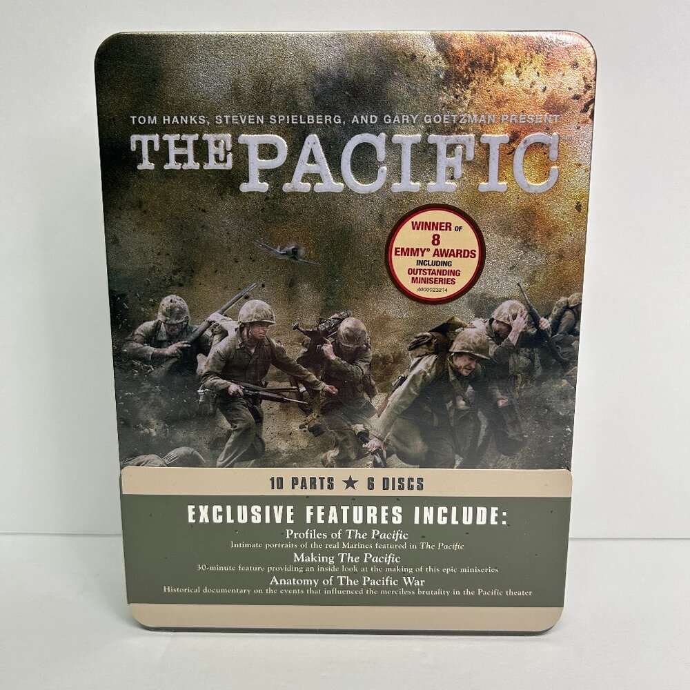 The Pacific DVD 6-Disc Tin Case Box Set Tom Hanks Steven Spielberg HBO